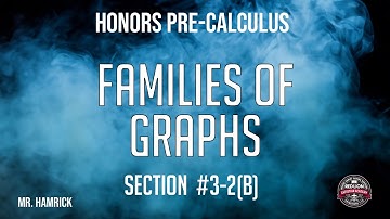 Honors Pre-Calculus Section3-2 (b) "Families of Graphs"
