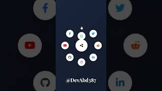 Crazy Radial Menu Animation! 🤯✨ #shorts #coding #webdevelopment #programming #javascript #frontend