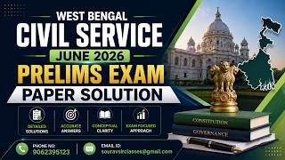 Deep Concept Analysis of June 2026 Prelims Exam | WBCS Complete Answer Discussion #GovernmentJobs