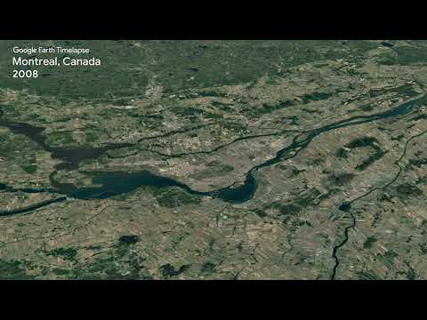 Google Earth Timelapse: Montreal, Canada - Google Earth Timelapse: Montreal, Canada
