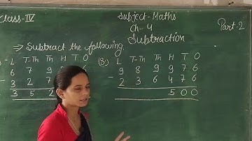 Maths ch-4 Subtraction part-2 class-4