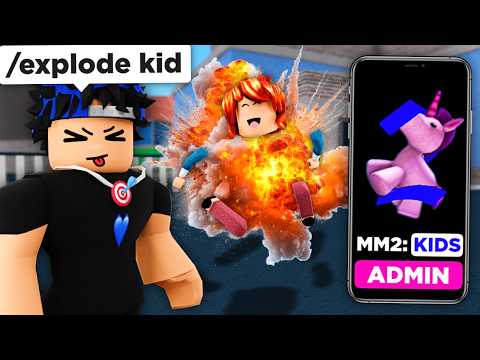 Trolling in MM2 KIDS with ADMIN COMMANDS...