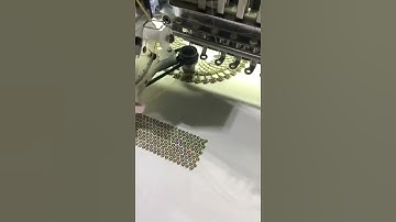 Tracing Cording Device on Embroidery machine in Richpeace factory to do testing#shorts