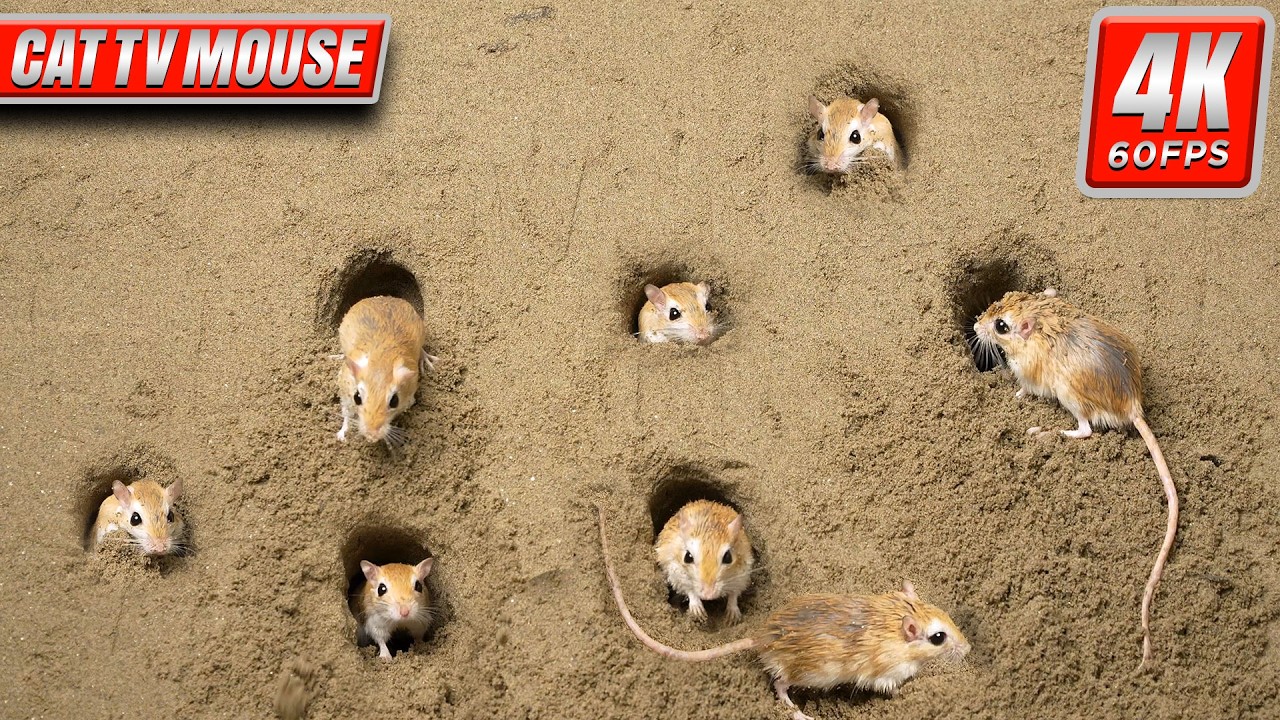 Mouse Dig Cat TV Real Mouse Sand Maze: Cute Mouse Digging Burrows in Sand β Cats ...