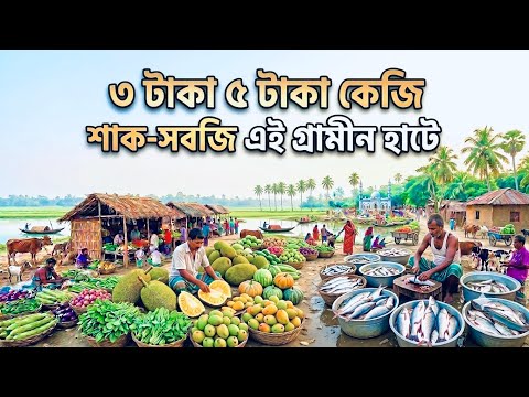  প্রত্যন্ত গ্রামীণ হাট | বাগধানী গ্রামীণ হাট রাজশাহী | Traditional Village Market In Bangladesh
