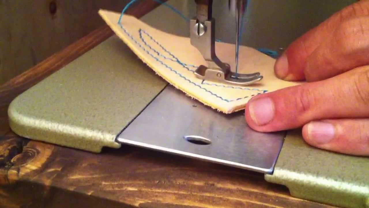 MITSUBISHI LS2-180 工業ﾐｼﾝ 手回し加工 革縫いに - YouTube