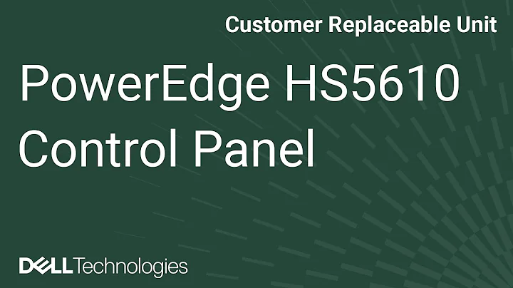 Dell PowerEdge HS5610: Remove/Install Left Control Panel