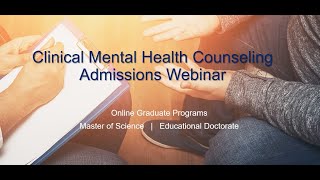 Summer 2020 UWS Clinical Mental Health Counseling Webinar