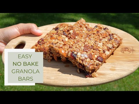 No-Bake Granola Bar Recipe Perfect for Hiking or Camping - EASY & DELICIOUS! (Gluten Free, Vegan)