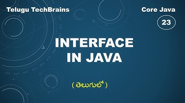 Interface in Java || OOPs ||Explanation in Telugu ( తెలుగులో )