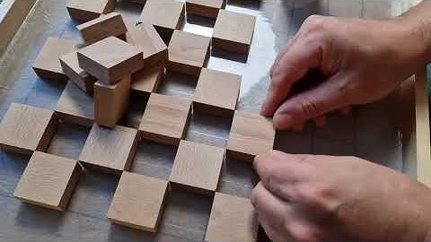 Floating Chess of Oak and Epoxy Resin with LED on off The Best Projects!