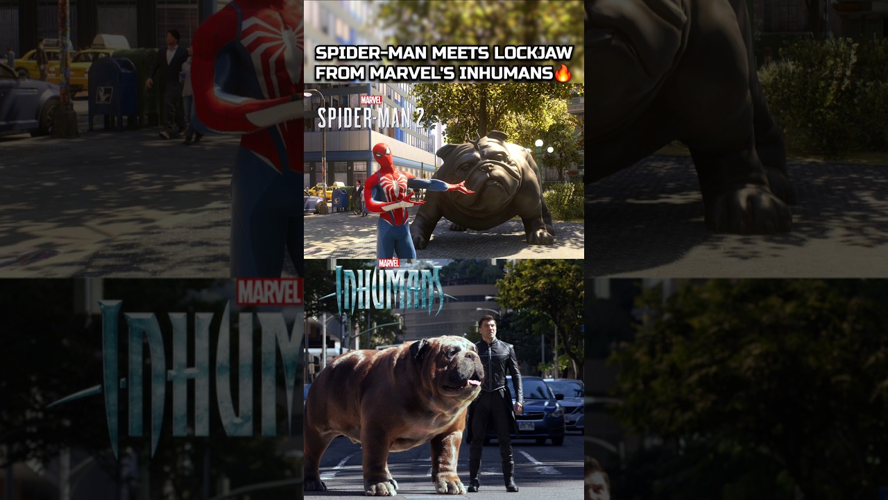 SPIDER-MAN MEETS MARVEL'S FLOPIEST SERIES INHUMANS LOCKJAW 🔥💯