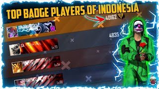 Top 5 Badge players of Indonesia🇮🇩 || Dulund pros Buying 1 lakh badges 🔥🔥