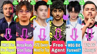 PMGO For Pro Players!😱| STE Owner For Top❣️| Big Scam🤬| iC Farewell | WBG Player Farewell! | T2k FF?
