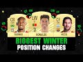 FIFA 21 | BIGGEST WINTER POSITION CHANGES! 😱🔥| FT. RONALDO, MESSI, FABINHO... etc
