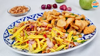 Easy Mango Salad with Fried Fish by Home Cooking with Somjit 663 views 11 days ago 6 minutes, 4 seconds