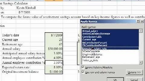 Retirement Savings Calculator - All Parts