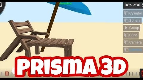3D Beach bench modeling.prisma 3D smart phone.#LETS_TRY_DIFFERENT