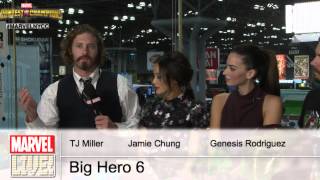 The Cast of Disney's Big Hero 6 stop by Marvel LIVE! at New York Comic Con 2014 Part One