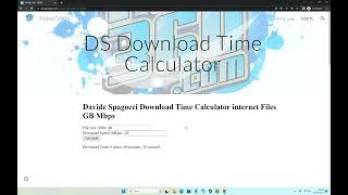 Download Time Calculator GB Mbps internet files iTA360dotCOM Davide Spagocci screenshot 5