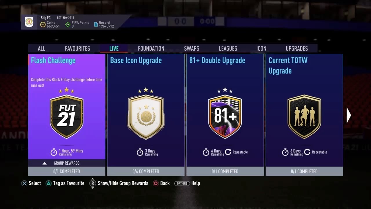 FIFA 21 Flash Challenge Thursday 26th 10pm - UP UNTIL MIDNIGHT UK TIME