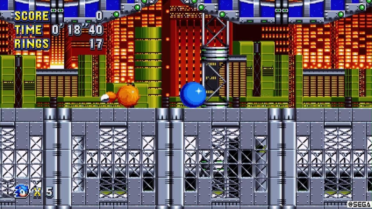 Sonic Mania All big ring locations chemical plant zone act 1