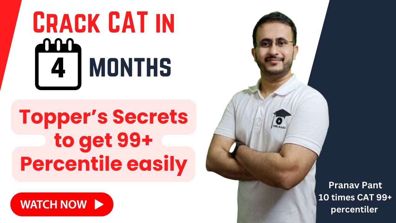 Last 4 Months for CAT: Roadmap to IIMs | Score High in Just 4 Months ...