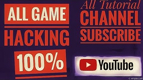 All Game Hacking Tutorial 100%