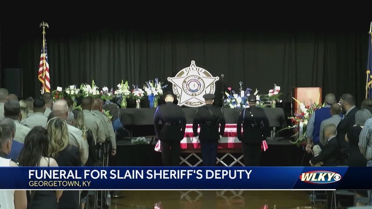 Funeral held for Kentucky deputy killed during traffic stop - YouTube
