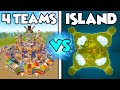 I trapped 4 of the best rust teams  rust island