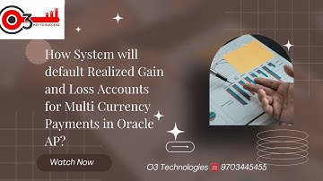 How System will default Realized Gain and Loss Accounts for Multi Currency Payments in Oracle AP?