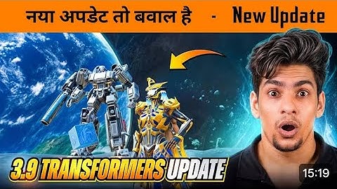 BGMI 3.9 New Update is Here 🔥 | Transformers Mode, Powers & Hoverboard Gameplay