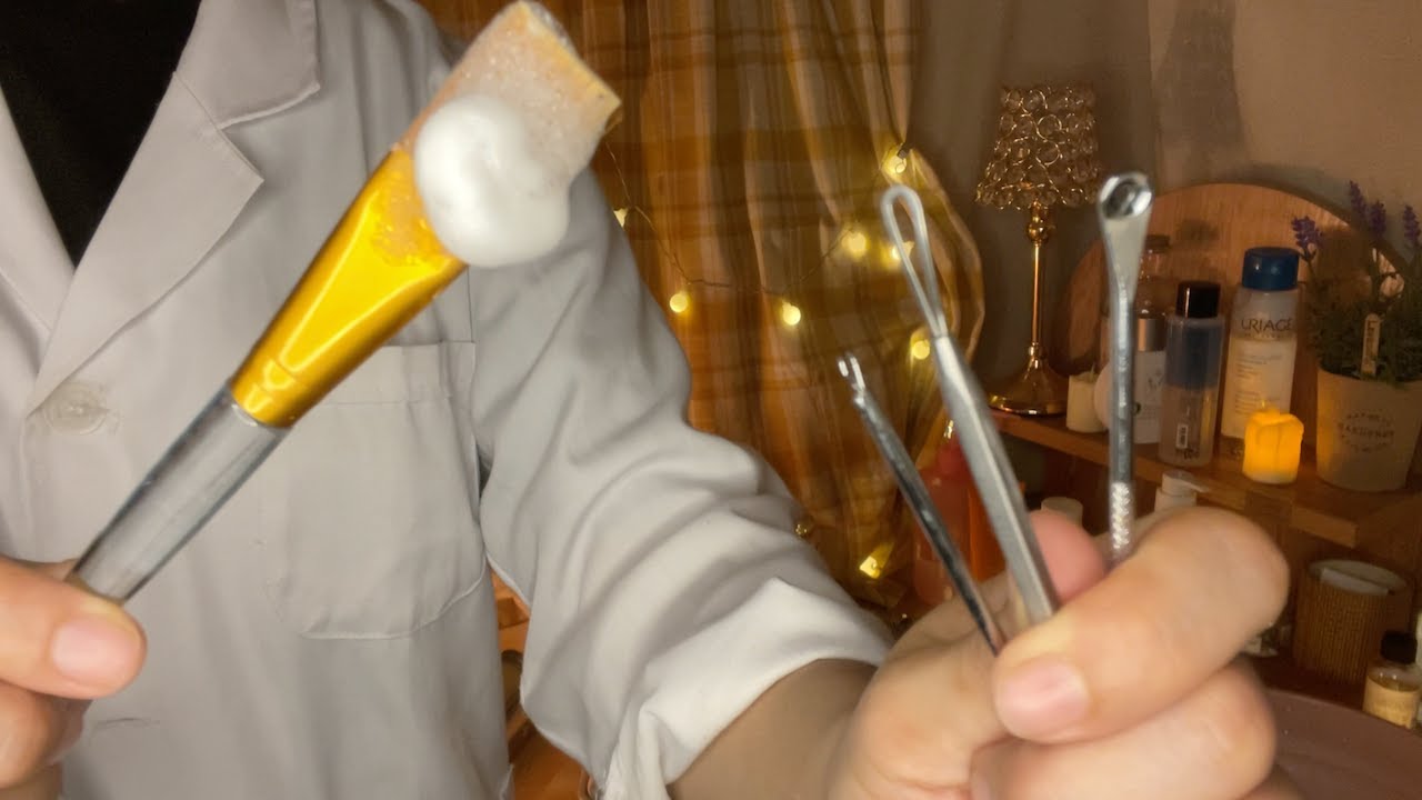 ASMR  | 여드름 뾱뾱 압출,관리해주는 상황극 (클렌징,여드름압출)