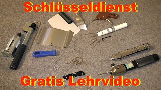 Ausbildung Schlüsseldienst/Ausgesperrt/Schloss knacken/Schlüsseldienst gratis Lehrvideo/lockpicking