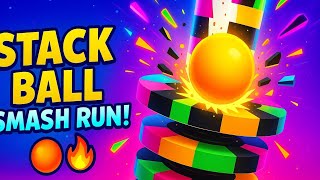 Stack Ball Full Gameplay – 🐸 Epic Smashes & Perfect Hits! 💥🤯 screenshot 3