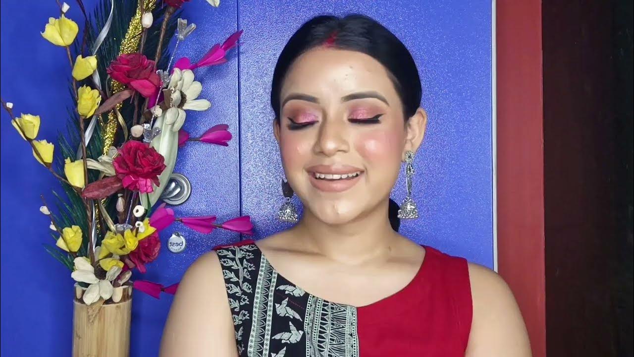  |Soft glam Makeup tutorial for Indian skin|soft glam Makeup look|Step ...