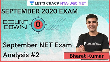 September NET Exam Analysis #2 | NTA UGC NET | Kumar Bharat