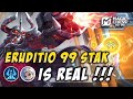 ERUDITIO 99 STACK IS REAL | TUTORIAL ERUDITIO 99 STACK PAKAI COMMANDER AAMON | MAGIC CHESS GOGO