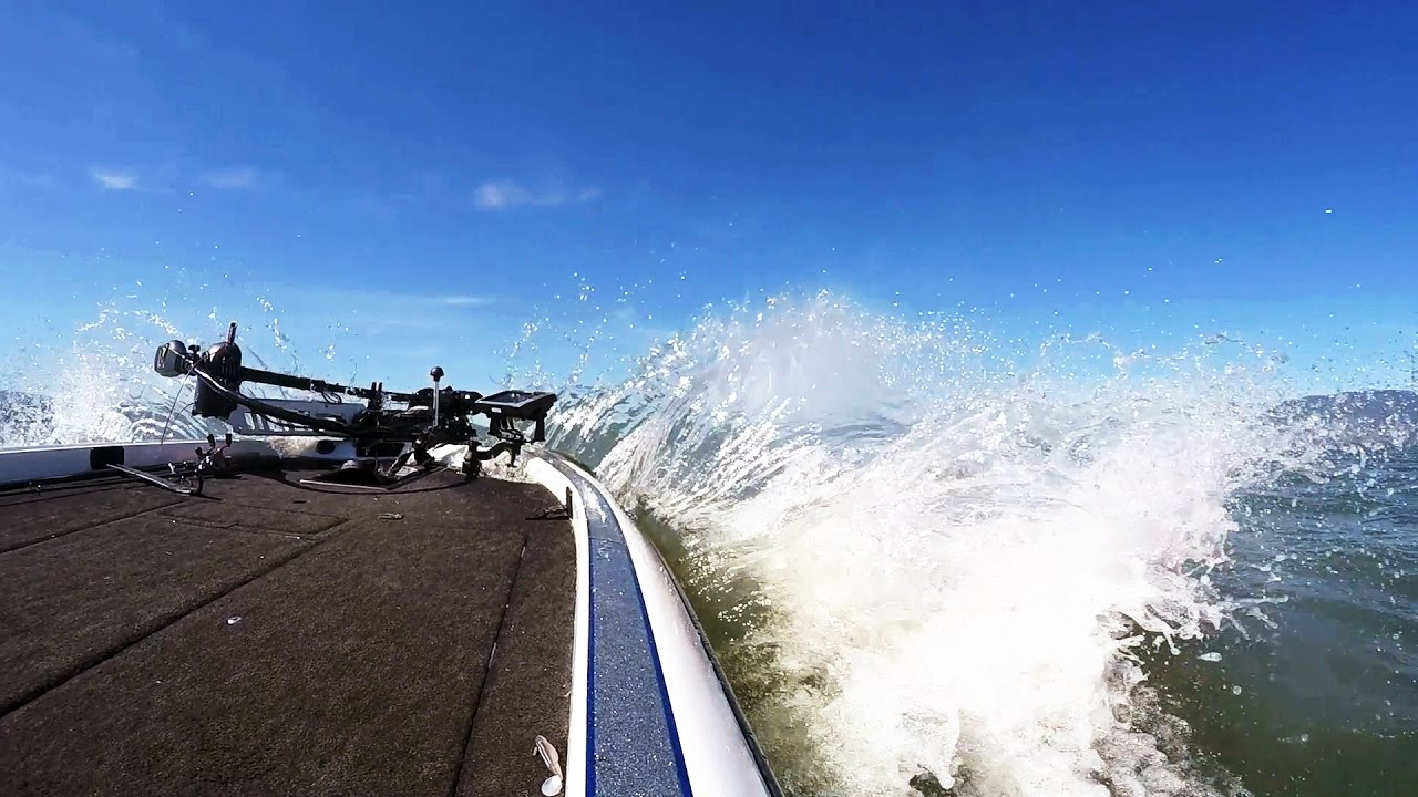 how to drive a boat in big waves - youtube