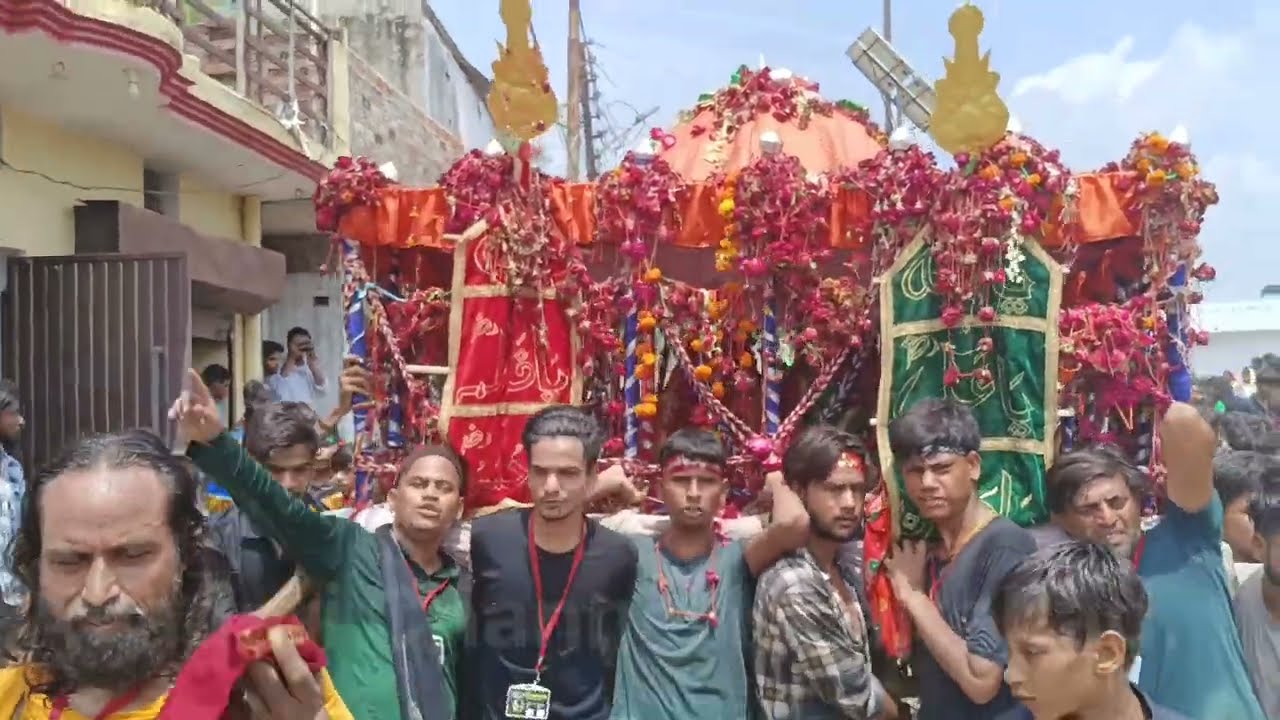 Khairabad Bawan Dande Ka Mashhoor Taziya 11 Muharram 2024 ..Azadari Channel Khairabad.