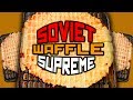 Birthday cooking with Soviet waffle iron