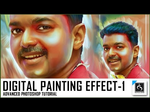 Advanced Photo to Colorful Digital Painting Photoshop Tutorial Part-/ | MutualGrid