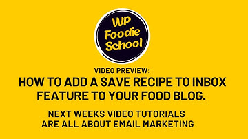 Preview video: How to add a save this recipe post to inbox feature for site visitors.