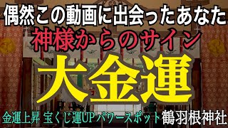 【超強運】今お金が必要な人※必ず見てください※金運上昇の神様からあなたへのサイン「鶴羽根神社」金運パワースポット【遠隔参拝】