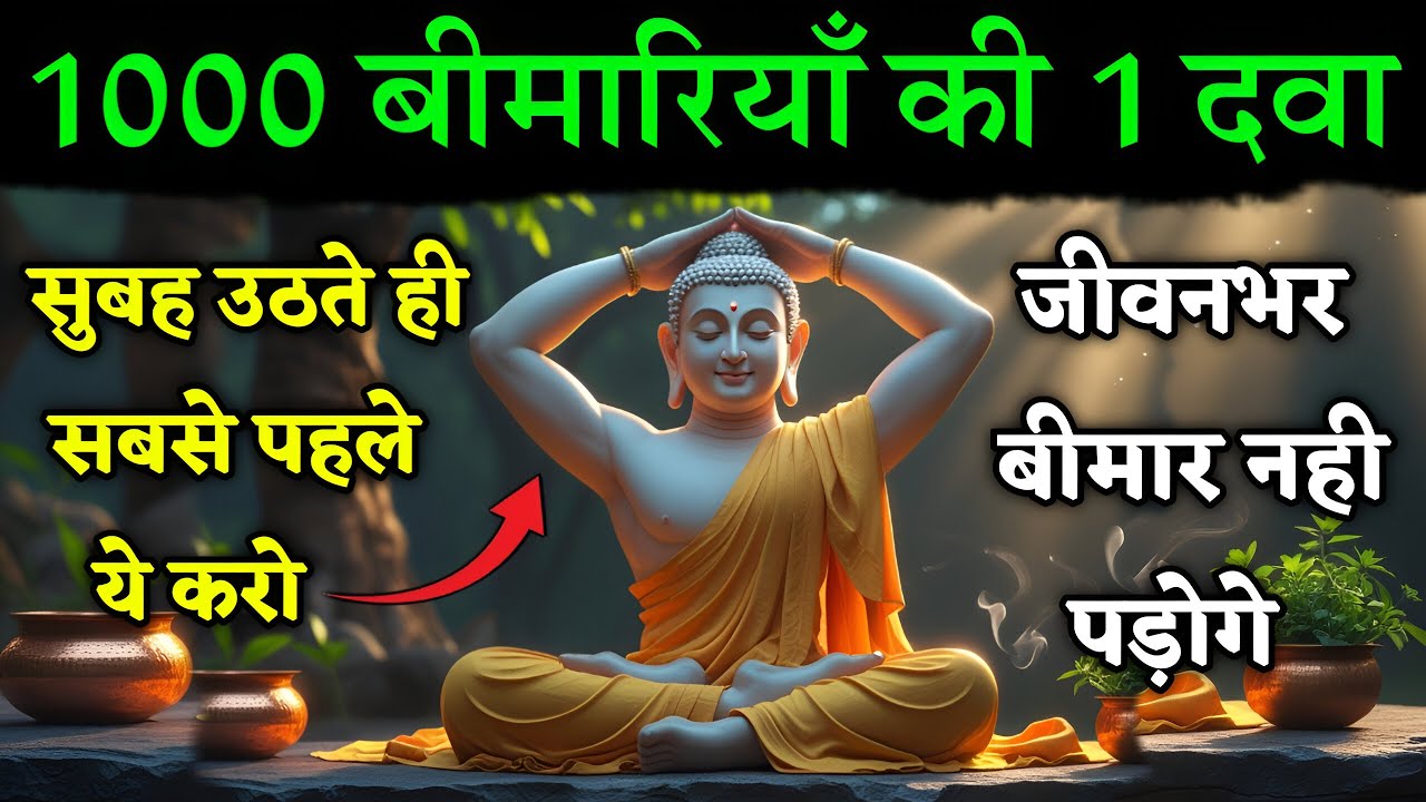 सुबह उठते ही सबसे पहले ये करो जीवनभर बीमार नही पड़ोगे | Gautam Buddha Story On 5 Healthy Body Secret1