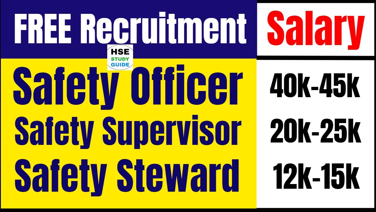 Safety Officer Jobs Vacancy Safety Supervisor Jobs Safety Steward