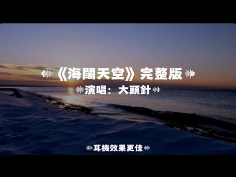 海闊天空/大頭針AI｜原唱：Beyond｜『仍然自由自我 永遠高唱我歌走遍千里原諒我這一生不羈放縱 愛自由也會怕有一天會跌倒 』（動態歌詞🎵)