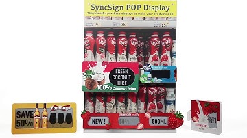 SyncSign Point-of-Purchase Ads E-paper Display For Supermarket/In-store