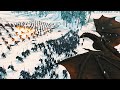 Dragon Dracarys Aids 1000 Unsullied vs 1000 Lannister Army | Mount &amp; Blade II