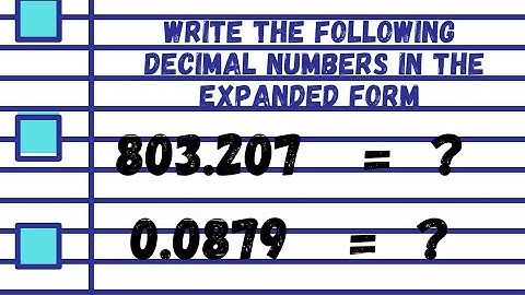 write the following decimal numbers in the expanded form🔴decimal form to expanded form🔴Step by Step👉